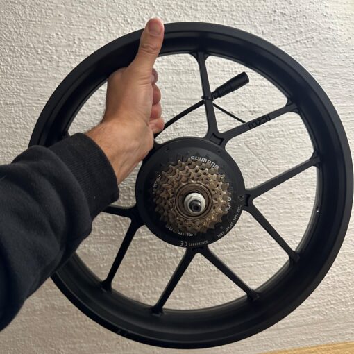 Elmotor 1000W med fälg till elcykel