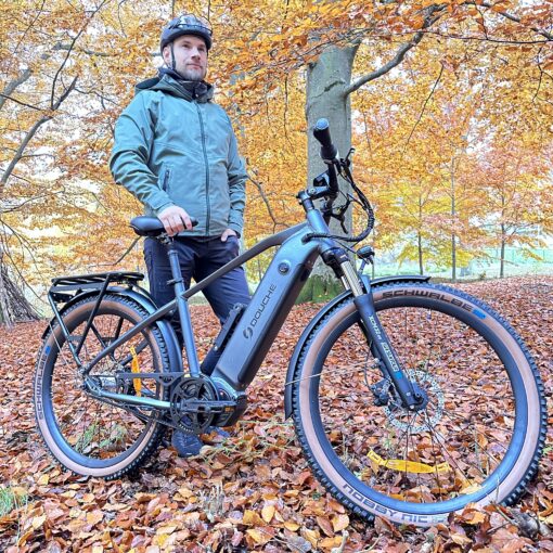 hotlov helbild jeppe sidan scaled elcykel Elcykel DOUCHEBIKE 250W ELIT med remdrift - räckvidd 110km