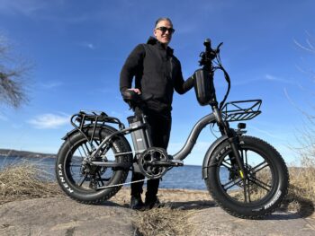 Alternative view of Elcykel DOUCHEBIKE 1000W SVAN - hopfällbar - räckvidd 100km