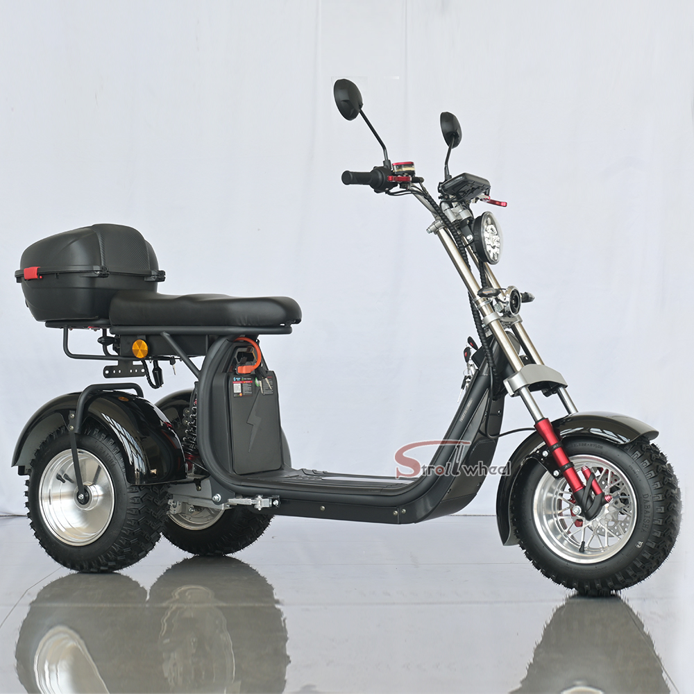 Elmoped M3 TRIKE 4000W - 2-hjuls drift - räckvidd 10 mil 1 Elmoped M3 TRIKE 4000W - 2-hjuls drift - räckvidd 10 mil