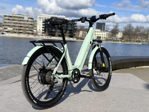 250W mint 3 scaled Elcykel DOUCHEBIKE 250W MINT - 100km räckvidd