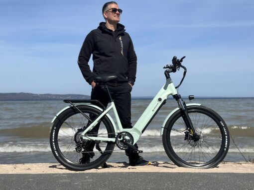 jioji scaled Elcykel DOUCHEBIKE 250W MINT - 100km räckvidd