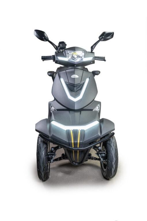 Elite X Gra scaled <h2>Promenadscooter Eloped</h2> Promenadscooter Eloped - Elite X - Räckvidd 50km